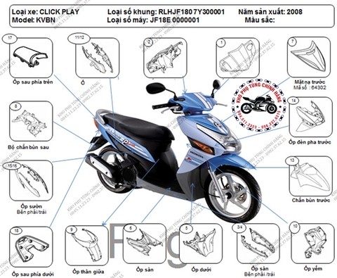 Tìm hiểu hơn 92 phu tung xe click mới nhất 18 Phụ tùng xe Vario Click các đời CHÍNH HÃNG GIÁ RẺ Dịch Vụ Bách khoa Sửa Chữa Chuyên nghiệp